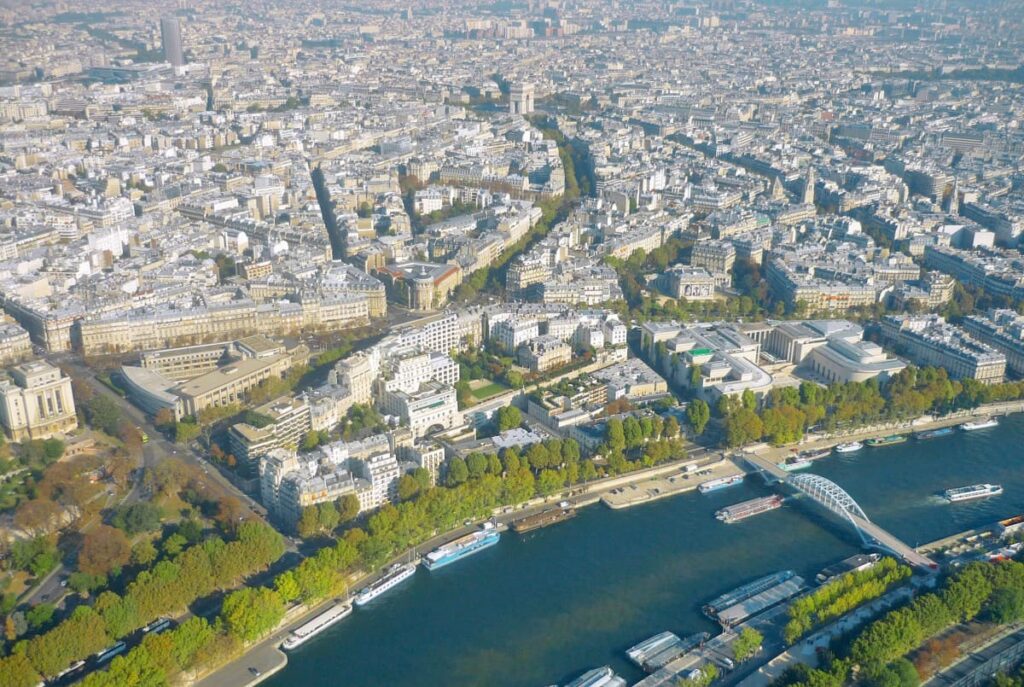 Panoramic View Eiffel Tower